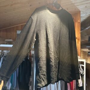 Goodfellow & Co Black Waffle Knit Top